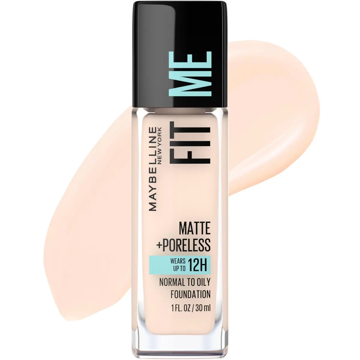 Maybelline Fit Me Matte + Poreless Liquid Foundation, 102 Fair Porcelain, 1 Fl Oz - main product image