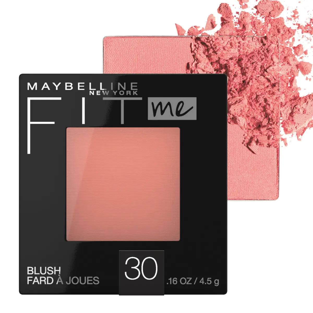 Maybelline Fit Me Blush, Rose, 0.16 oz (4.5 g) | Natural All-Day Colour for a Healthy Glow - main product image