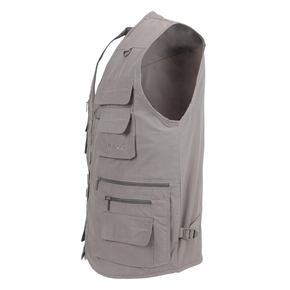 LUSI MADAM Men's Poplin Outdoors Travel Sports Multi-Pockets Work Fishing Vest 3X-Large Coffee | Utility & Comfort - view 4