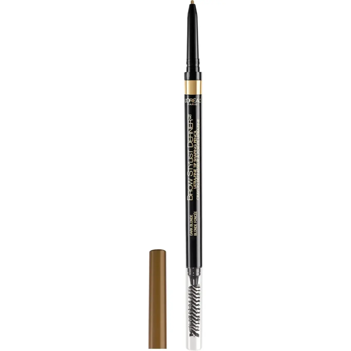 L'Oreal Paris Makeup Brow Stylist Definer Waterproof Eyebrow Pencil, Dark Blonde 0.003 Ounce (Pack of 1) | Ultra-Fine Tip for Natural Brows - main product image
