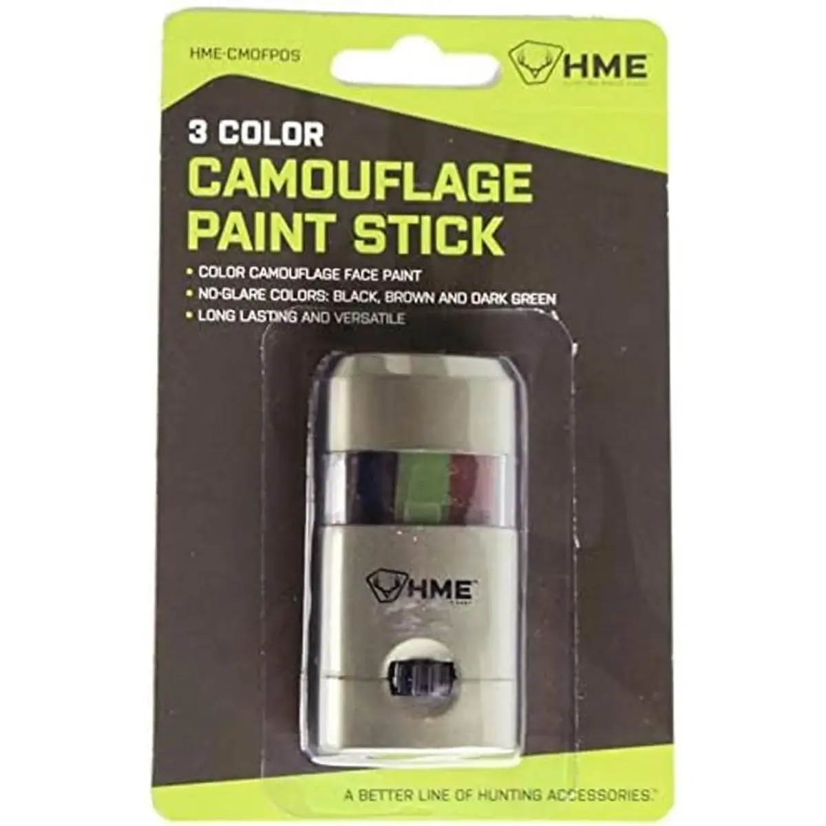 HME 3 Color Mess-Free Camo Face Paint Stick | Long-Lasting, Water-Resistant, Compact for Hunting & Wildlife Photography - view 3