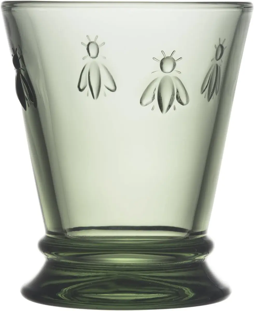La Rochère Bee Green Tumbler Set of 6 | 255ml (9 oz) French Glassware - view 2