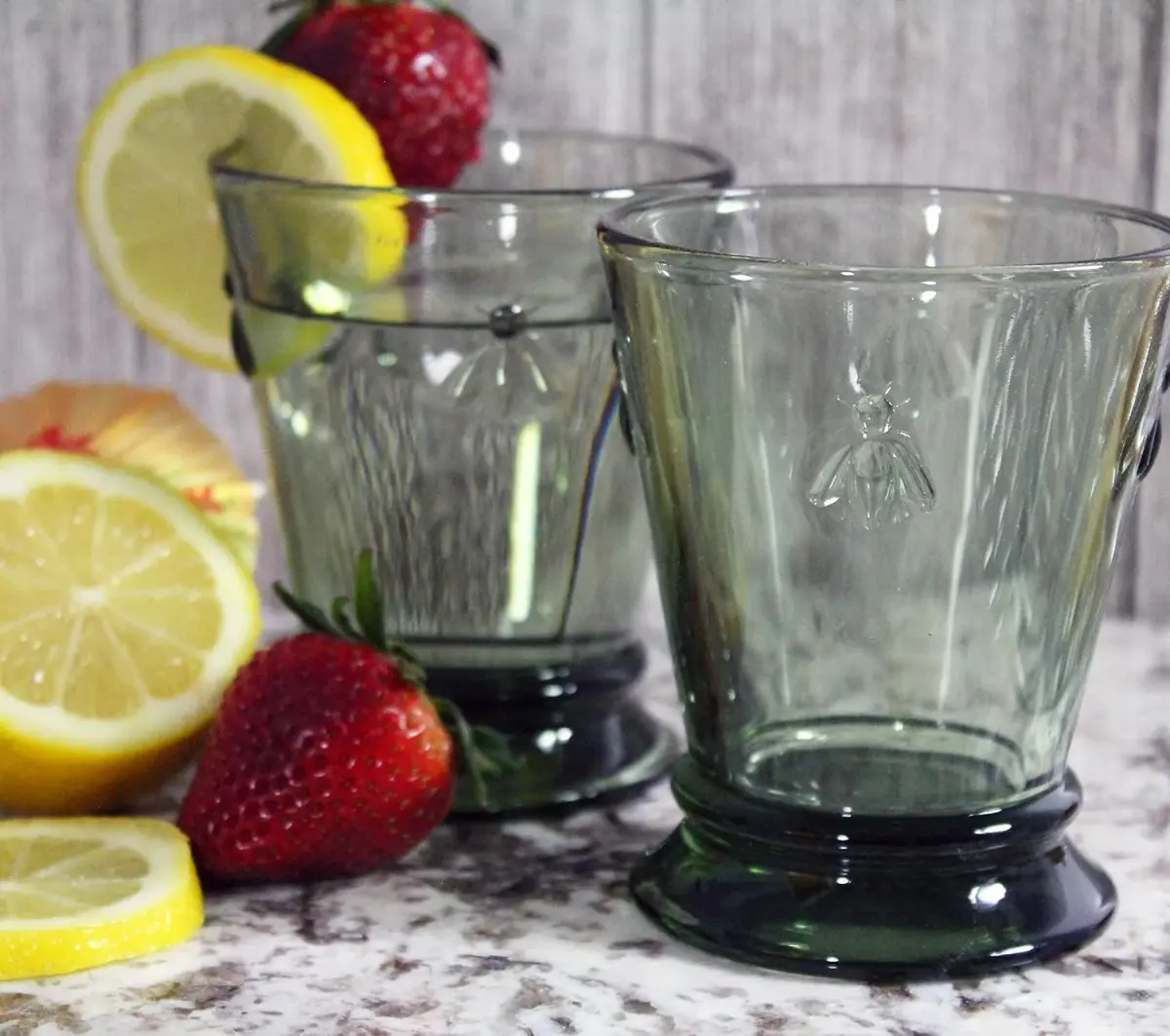 La Rochère Bee Green Tumbler Set of 6 | 255ml (9 oz) French Glassware - view 3