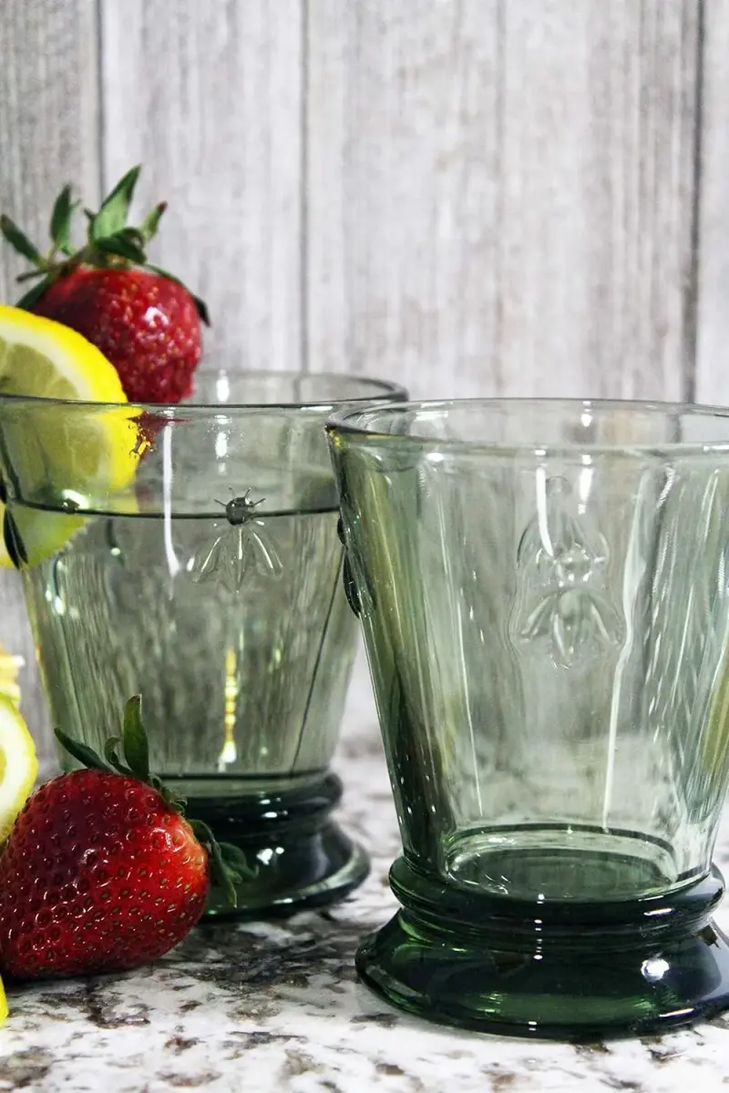 La Rochère Bee Green Tumbler Set of 6 | 255ml (9 oz) French Glassware - view 4