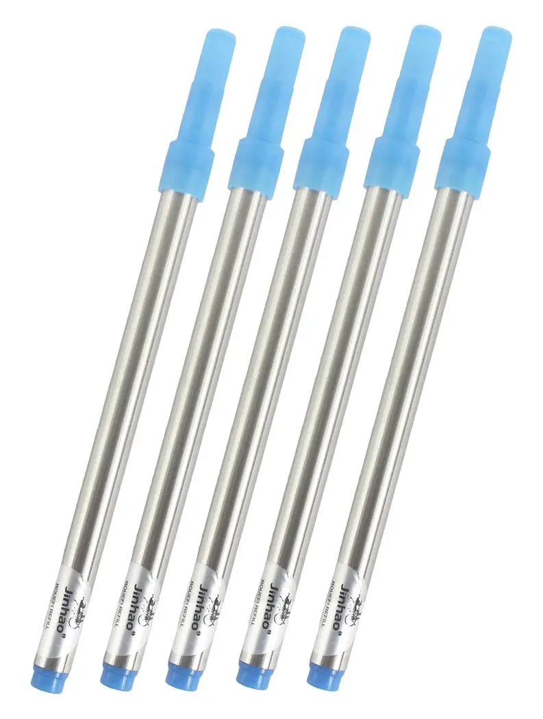 Gullor Spiral Refills for Jinhao Rollerball Pen | Blue Ink, 0.7mm, Set of 10 - view 2