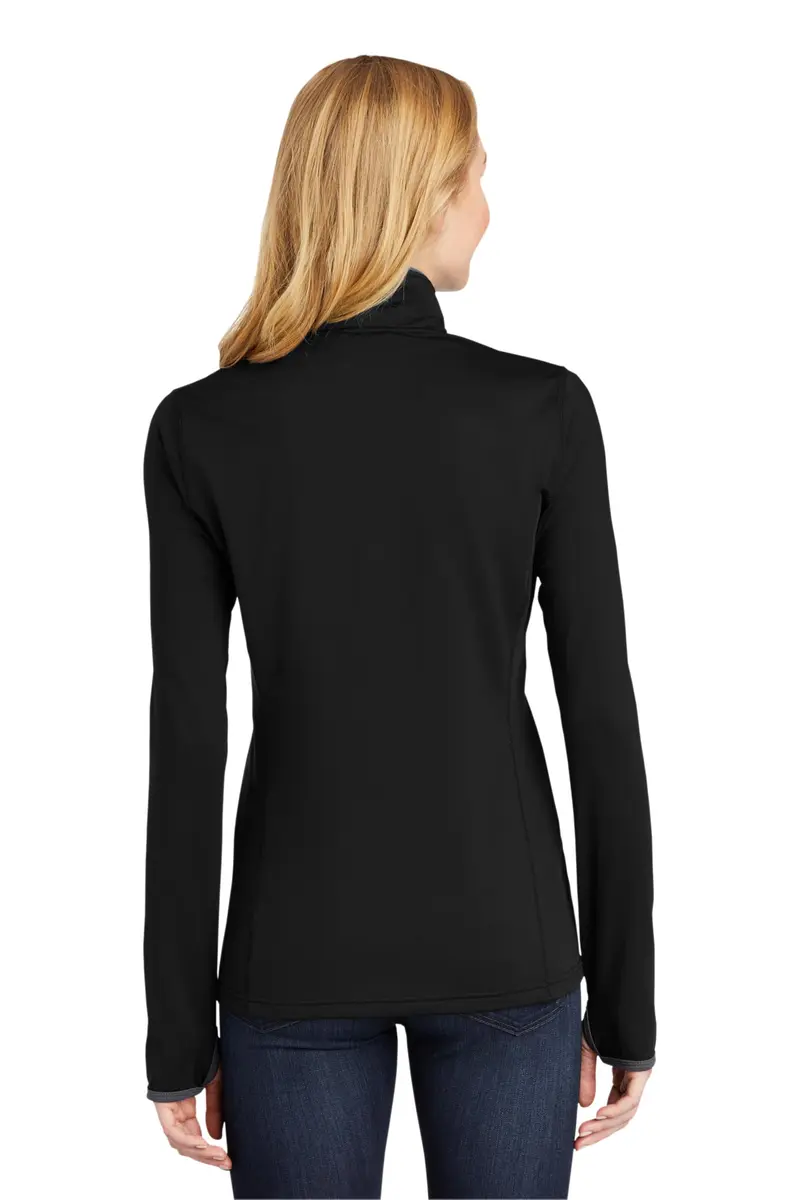 SPORT-TEK Women's Sport-Wick Stretch Contrast Full Zip Jacket | Moisture-Wicking, Lightweight, Durable (70-120 chars) - view 3
