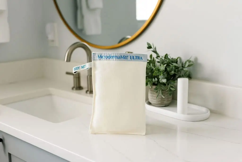 MicrodermaMitt ULTRA Deep Exfoliating Mitt | Keratosis Pilaris & Strawberry Skin Treatment (70-120 chars) - view 4