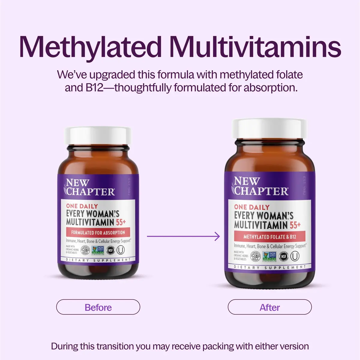 New Chapter Every Woman's One Daily 55+ Multivitamin 48 Tablets | Supports Immune & Bone Health - view 3