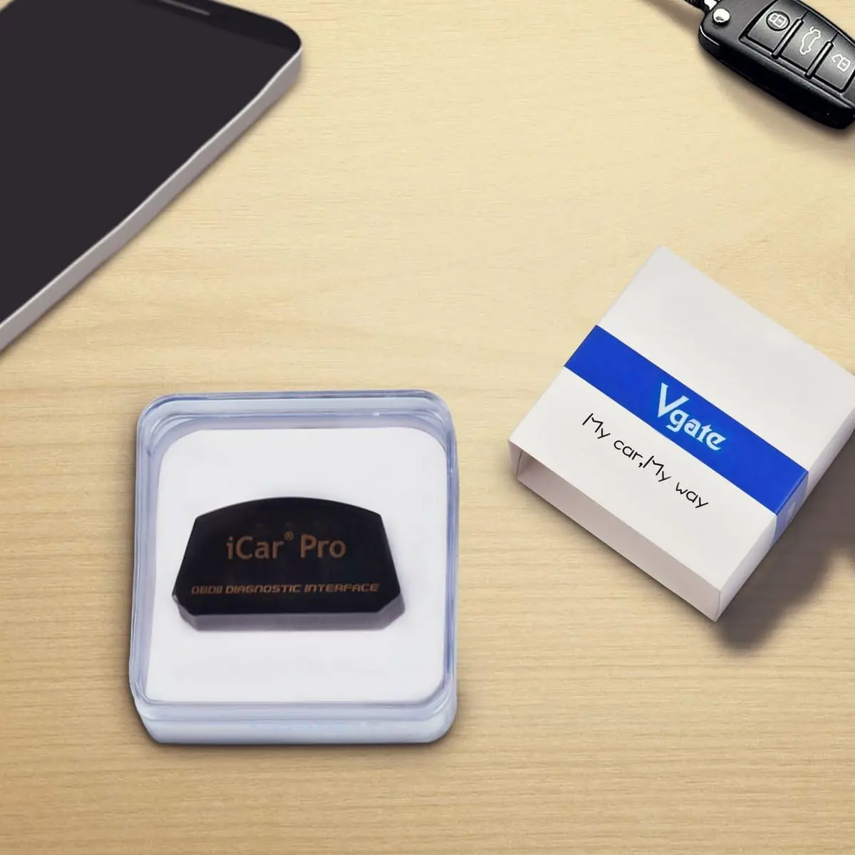 Vgate iCar Pro Wi-Fi OBD2 Scanner Tool | 60g (2.1oz) Black - view 2