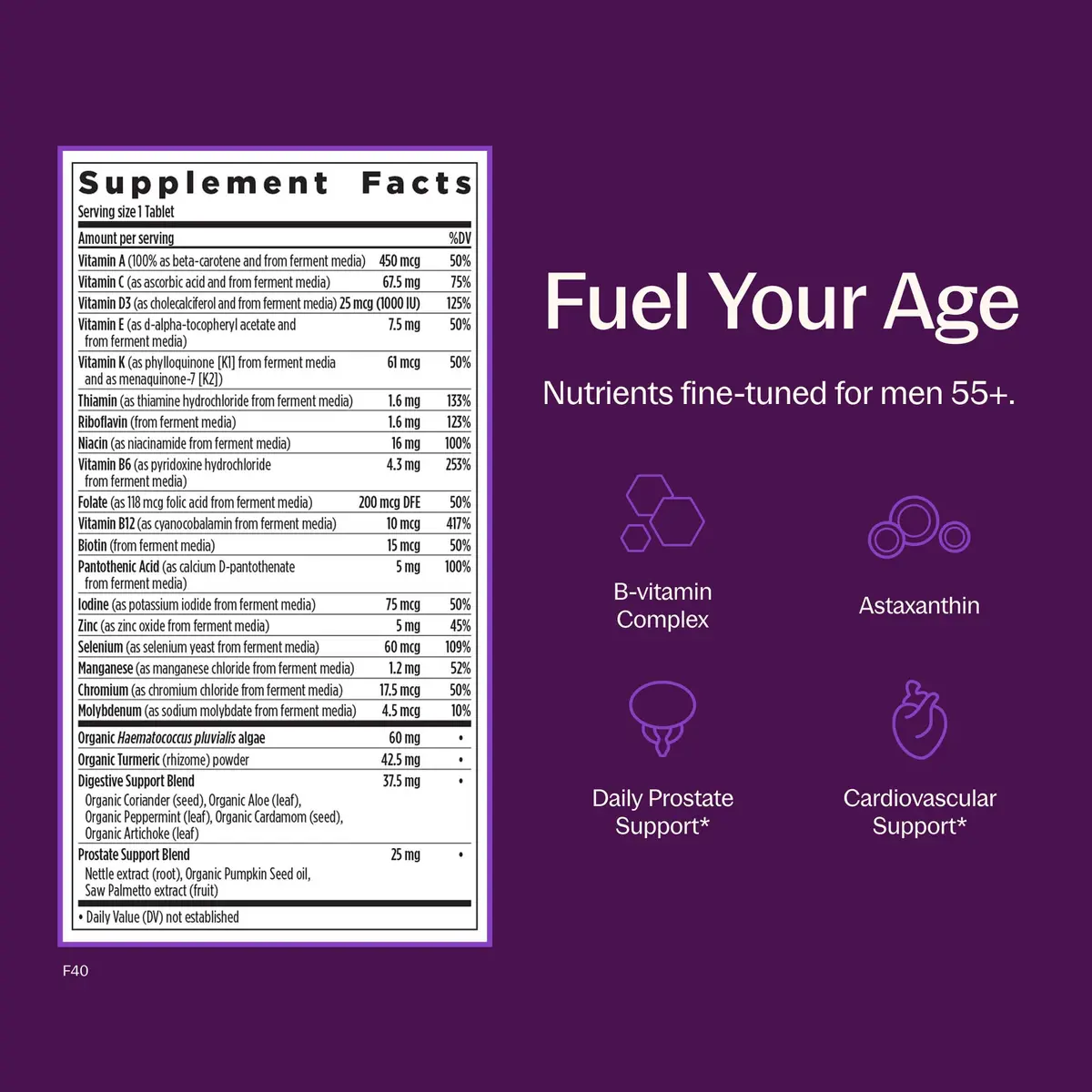 New Chapter Every Man's One Daily 55+ Multivitamin 72 Tablets | Supports Immune & Energy - view 3