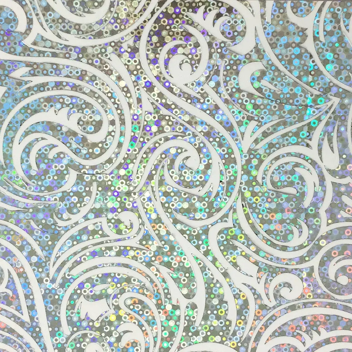 Gina K Designs Fancy Foils Silver Sequins 6" x 8" Sheets (12 Count) | Toner-Reactive & Textile Foil for Instant Shine - view 3