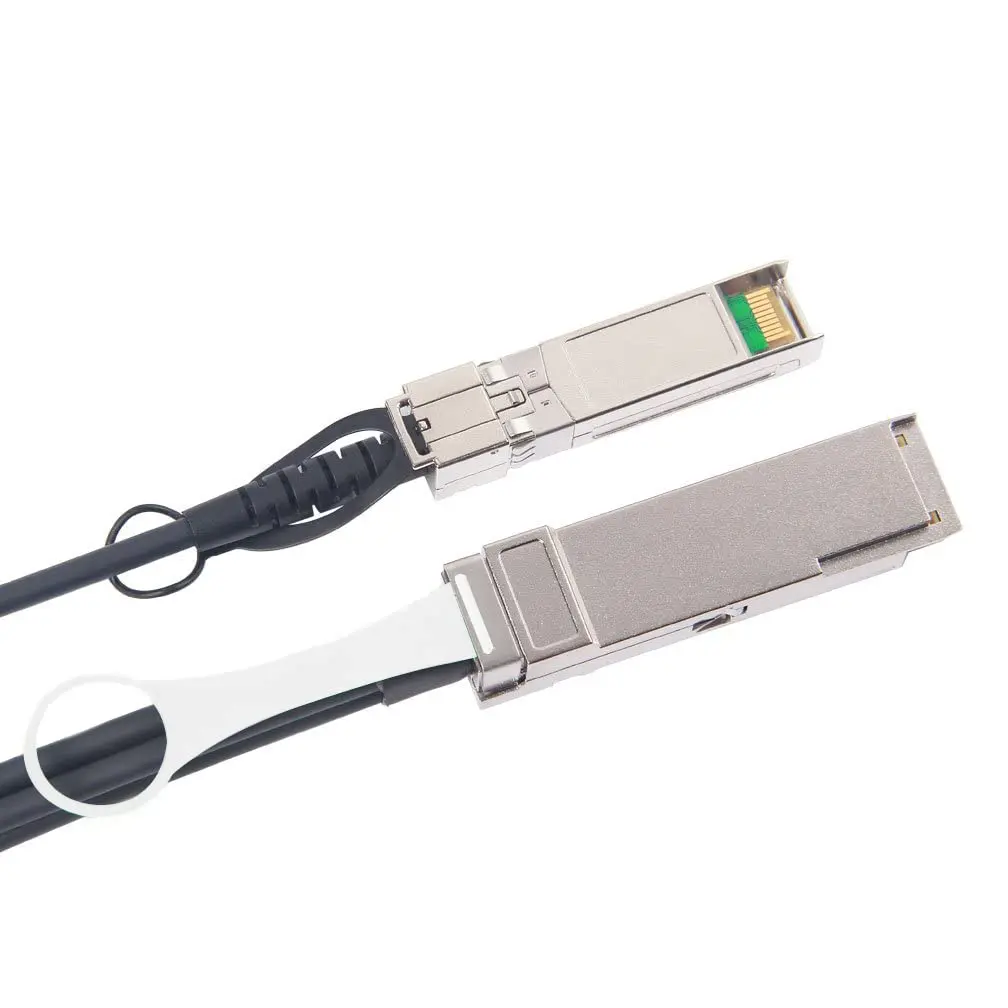 10Gtek 40G QSFP+ to 4xSFP+ Breakout DAC Cable 0.5m | Cisco Compatible Copper Twinax - view 5