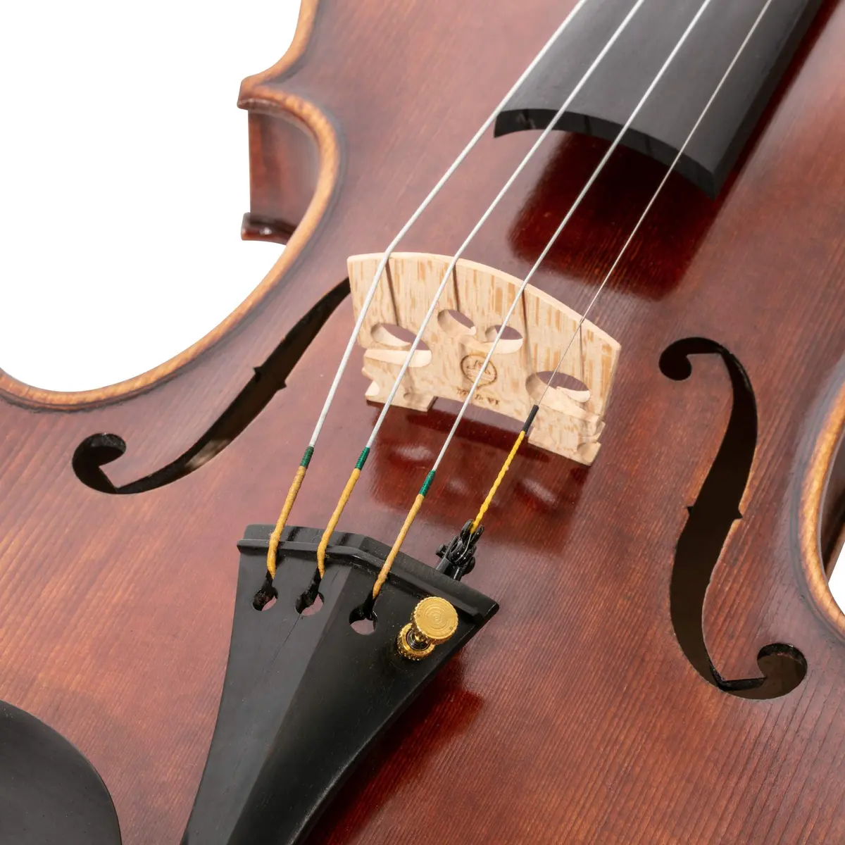 MI&VI Hamilton Violin Strings Universal Full Set 4/4 Scale (G-D-A-E) with Extra E-String | Germany Steel | Ball-End | Medium Tension - view 6