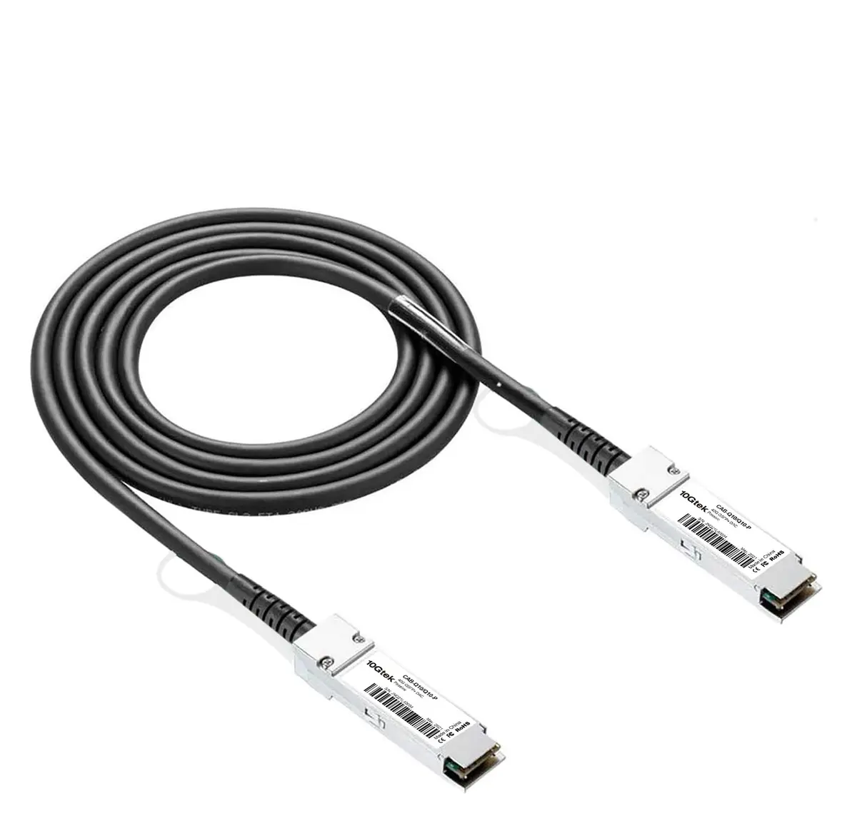10Gtek 40G QSFP+ DAC Cable for Cisco QSFP-H40G-CU50CM, 0.5m/1.6ft | 40Gb/s Passive Copper Twinax - main product image