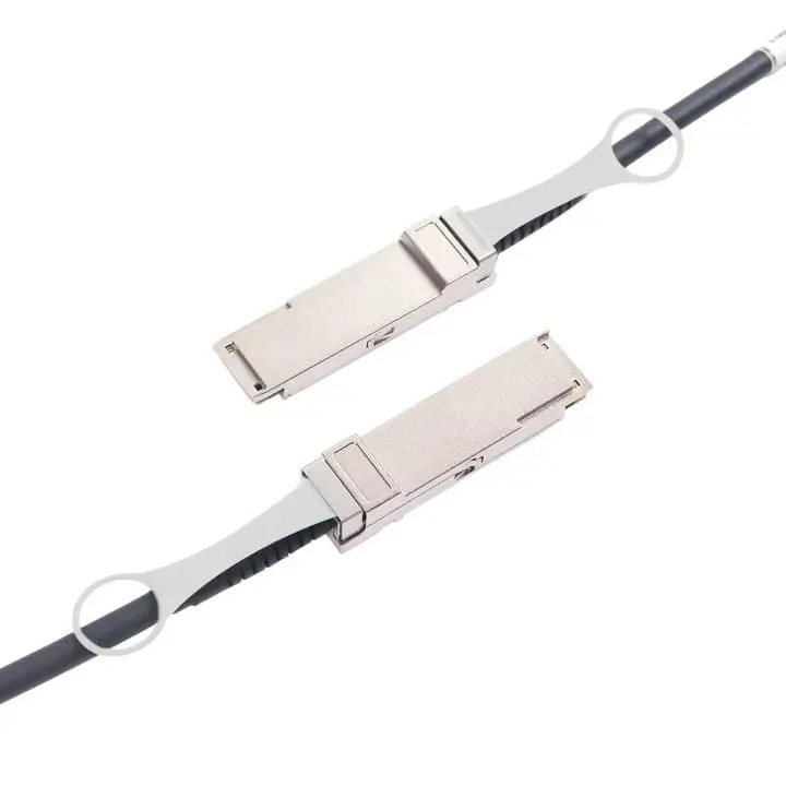 10Gtek 40G QSFP+ DAC Cable for Cisco QSFP-H40G-CU50CM, 0.5m/1.6ft | 40Gb/s Passive Copper Twinax - view 2