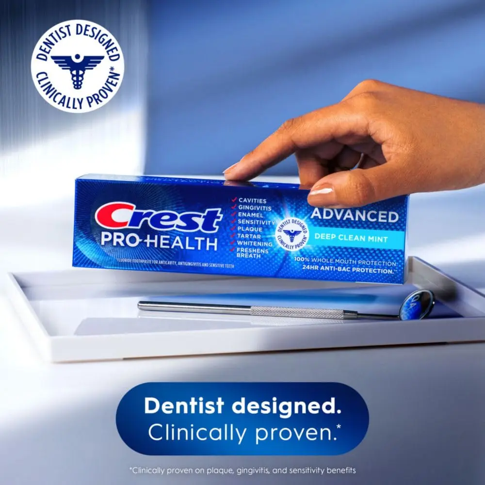 Crest Pro-Health Advanced Deep Clean Mint Toothpaste 5.1 Oz | Clinically Proven 8 Benefits for Whole Mouth Health - view 5