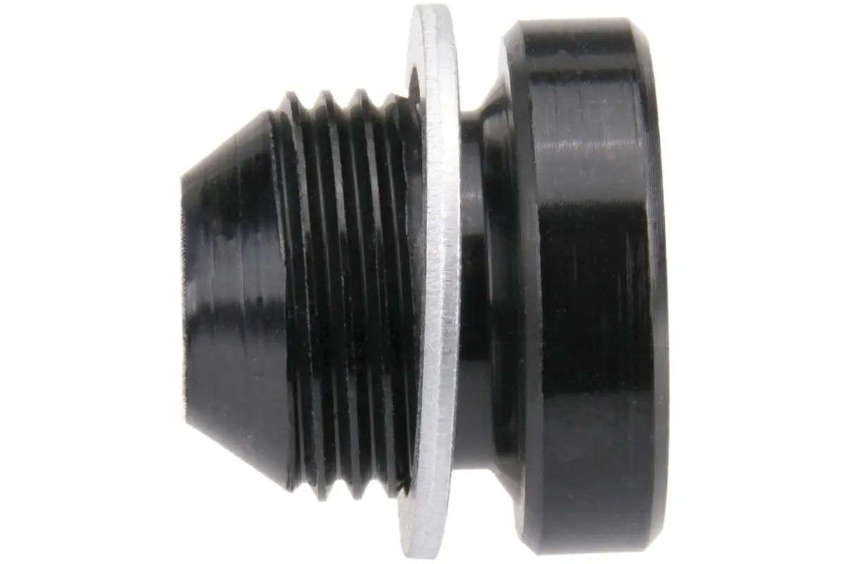 URO Parts Oil Drain Plug 18 x 1.5mm | Hard Anodized Aluminum with Magnet, OE Dimensions - view 2