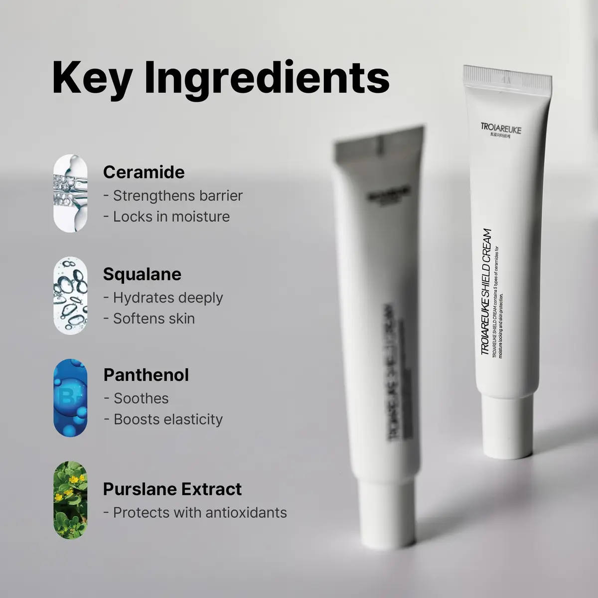 TROIAREUKE Shield Cream, Ceramide Moisture Barrier Cream, 1 Fl Oz | Supports Resilient Skin & Extra Hydration - view 2