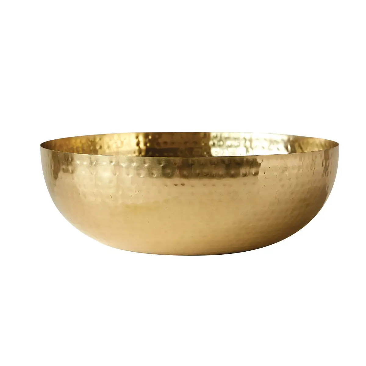 Creative Co-Op Hammered Metal Bowl, Gold Finish, 35.5cm (14 inch) | Decorative Home Accent - view 7