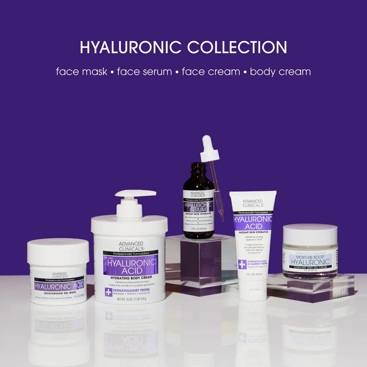 Advanced Clinicals Hyaluronic Acid Body Cream 473ml (16oz) | Hydrates & Plumps Dry Skin - view 8