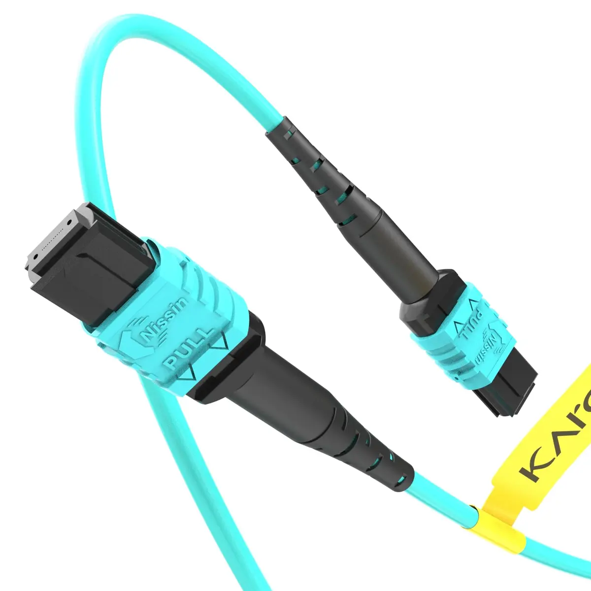 Karono 10 ft MPO/MTP to MPO Fiber Patch Cable OM3 LSZH | High-Speed 8F Multi-mode - main product image