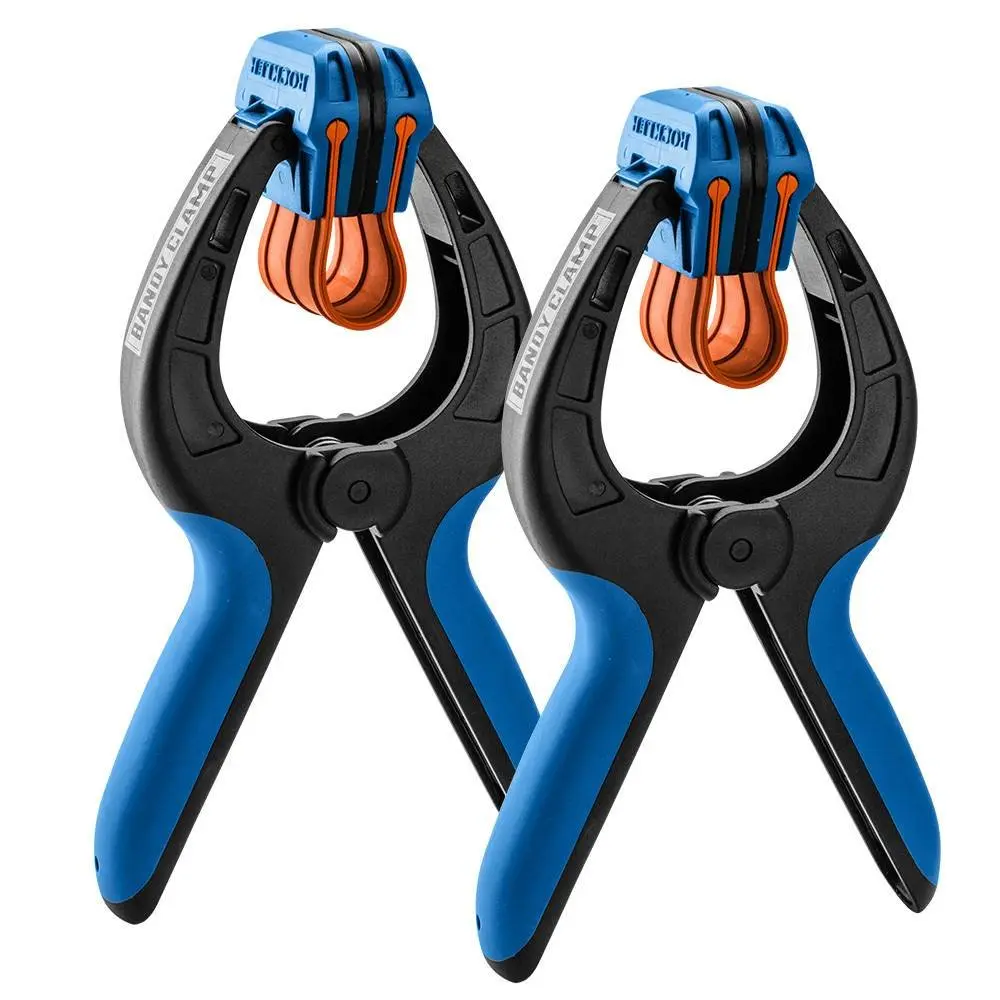 Rockler Large Spring Bandy Clamps for Woodworking (Pair) | Heavy-Duty, No-Mar, Adjustable, 2 Items - view 2