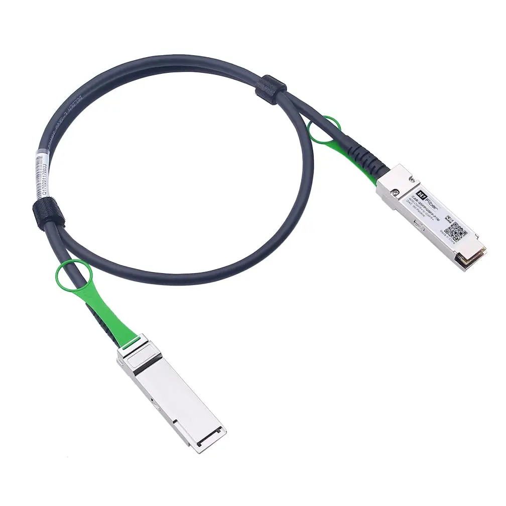 H!Fiber 40Gb QSFP+ DAC Cable 2m | 40GBASE-CR4 Passive Twinax for Cisco & Open Devices - view 2
