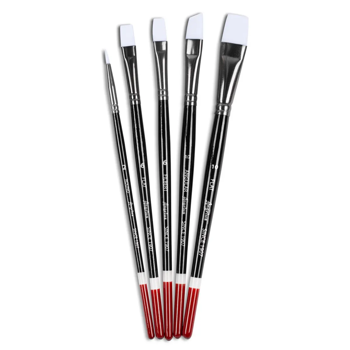 Angelus Paint Brush Set, 5 Piece | Synthetic Fibers for Smooth Strokes in India - view 2