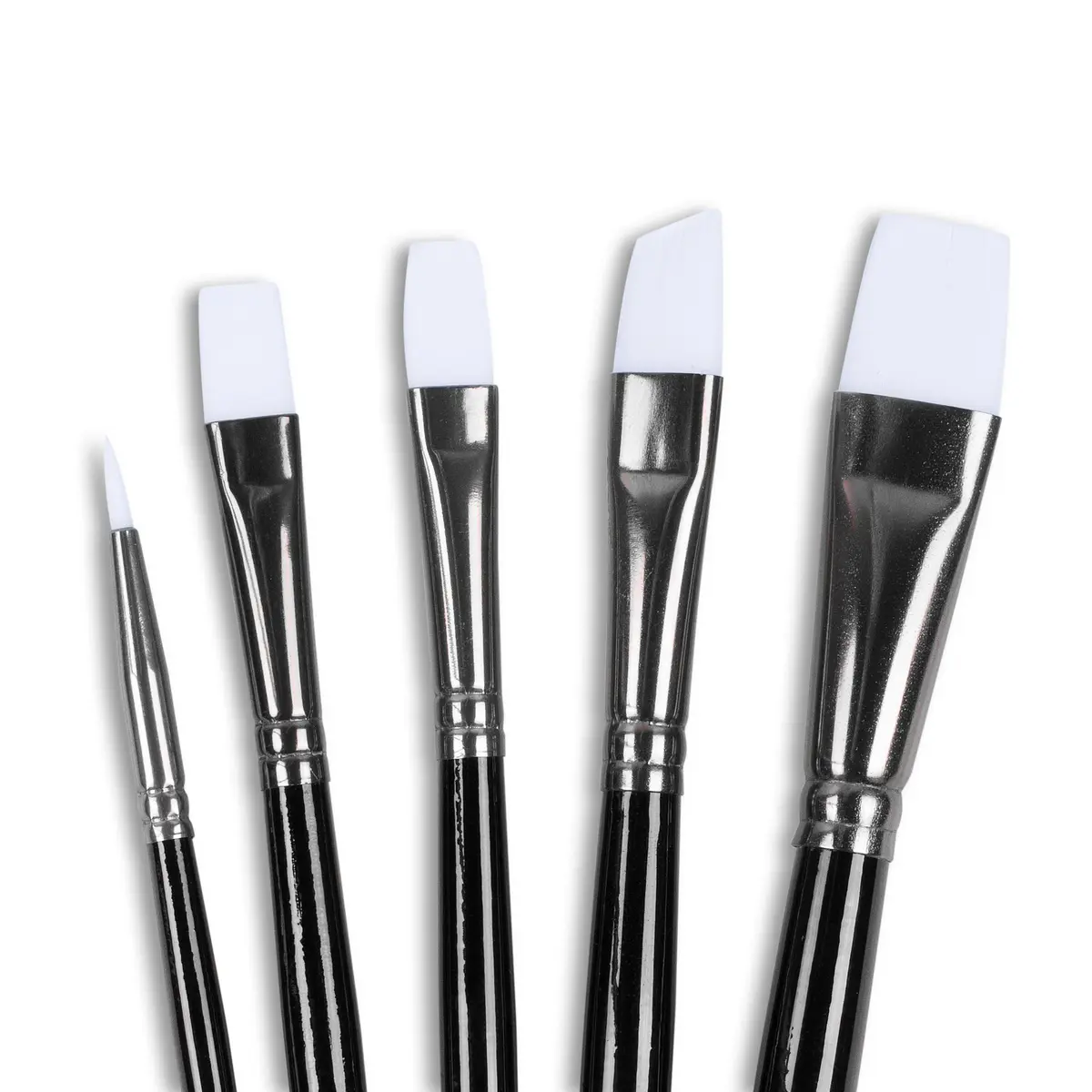 Angelus Paint Brush Set, 5 Piece | Synthetic Fibers for Smooth Strokes in India - view 3