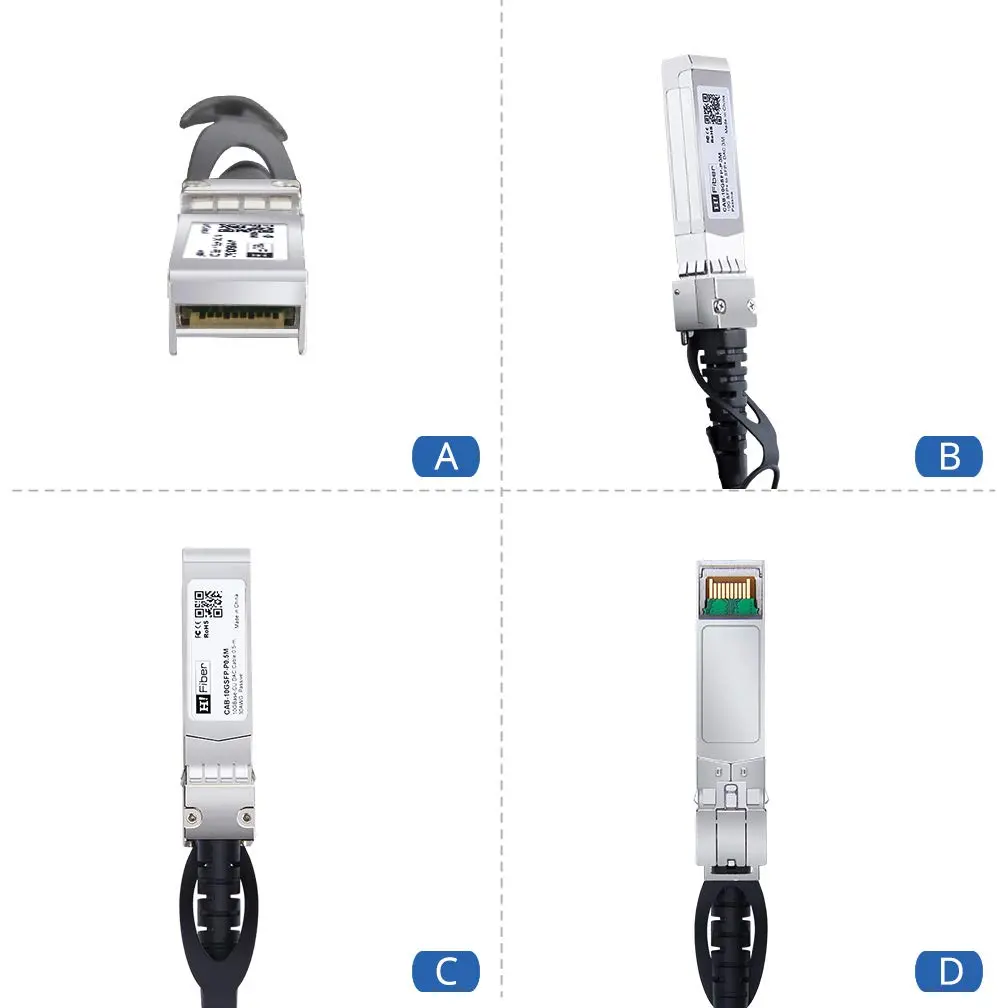 H!Fiber.com 10G SFP+ DAC Cable 1m | 10Gbps Twinax Copper for Networking Devices - view 9