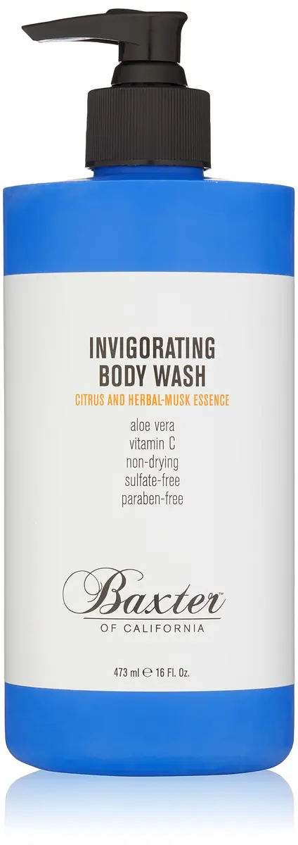 Baxter of California Invigorating Body Wash, Citrus & Herbal Musk, 16 Oz | Moisturizing, Rich Lather, All Skin Types - main product image