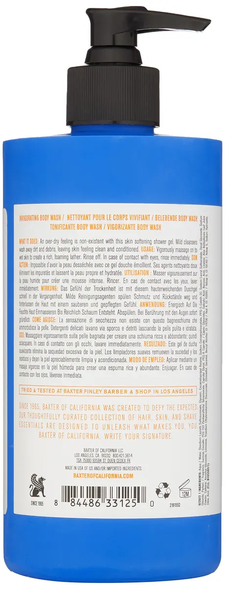 Baxter of California Invigorating Body Wash, Citrus & Herbal Musk, 16 Oz | Moisturizing, Rich Lather, All Skin Types - view 2