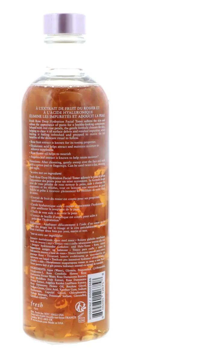 Fresh Rose Deep Hydration Facial Toner 250ml | Hydrating Rose Formula for All Skin Types - view 4