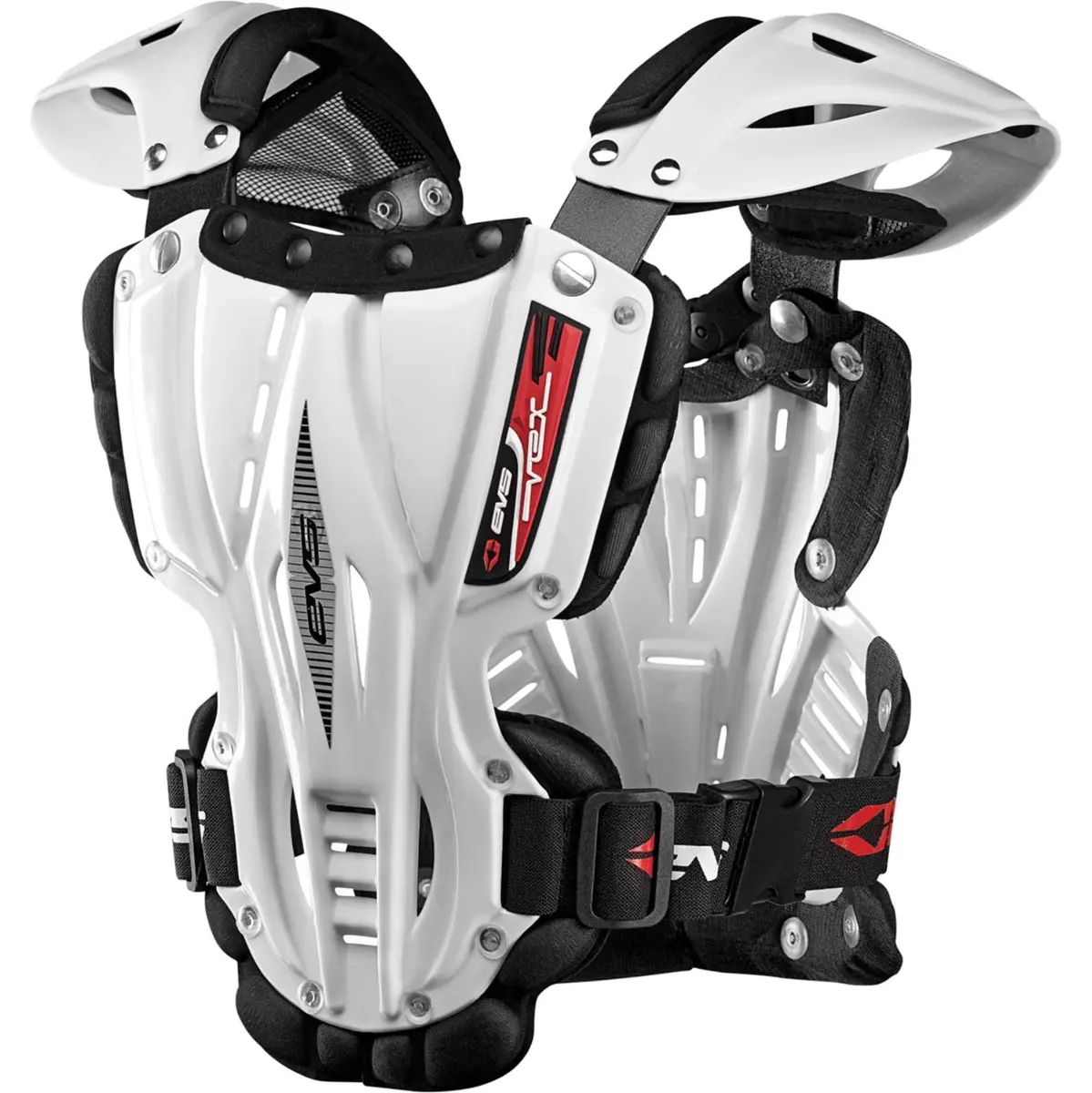 EVS Vex Impact Protection Gear White Small | Lightweight Chest & Spine Protector with Ventilation & Neck Compatibility - view 2