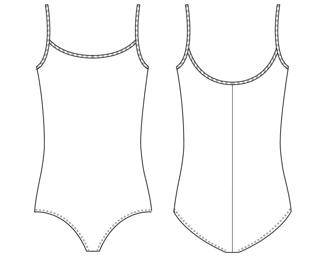 Bloch Dance Girls Parem Microlux Camisole Leotard 14 | Fade-Resistant Nylon for Class & Performance - view 2