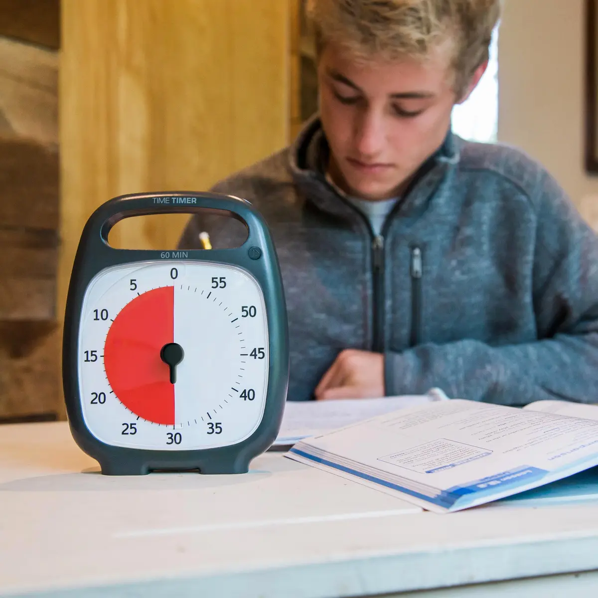 TIME TIMER Plus 60 Minute Desk Visual Timer | Silent, Portable & Stress-Free Time Management Tool - view 2