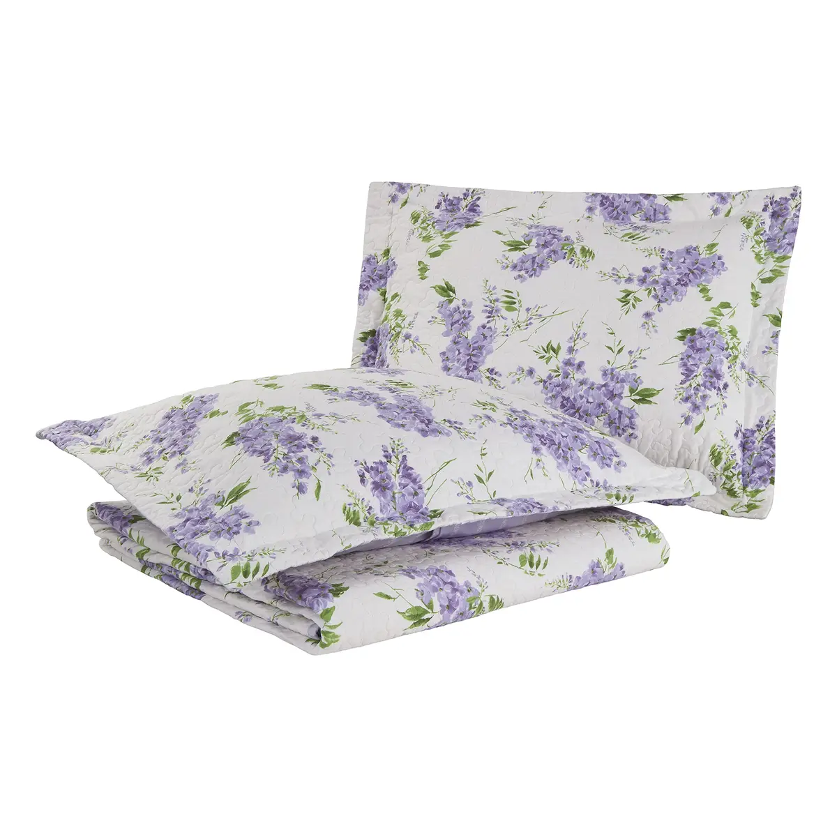 Laura Ashley Twin Quilt with Matching Sham | Reversible Floral Design, 100% Cotton, Lightweight All-Season Comfort - view 6
