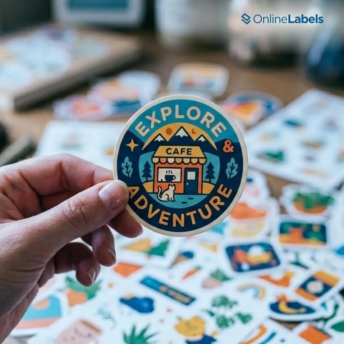 Online Labels Sticker Paper 8.5" x 11" White Matte | Permanent Adhesive, 250 Sheets, Inkjet & Laser Compatible - view 2