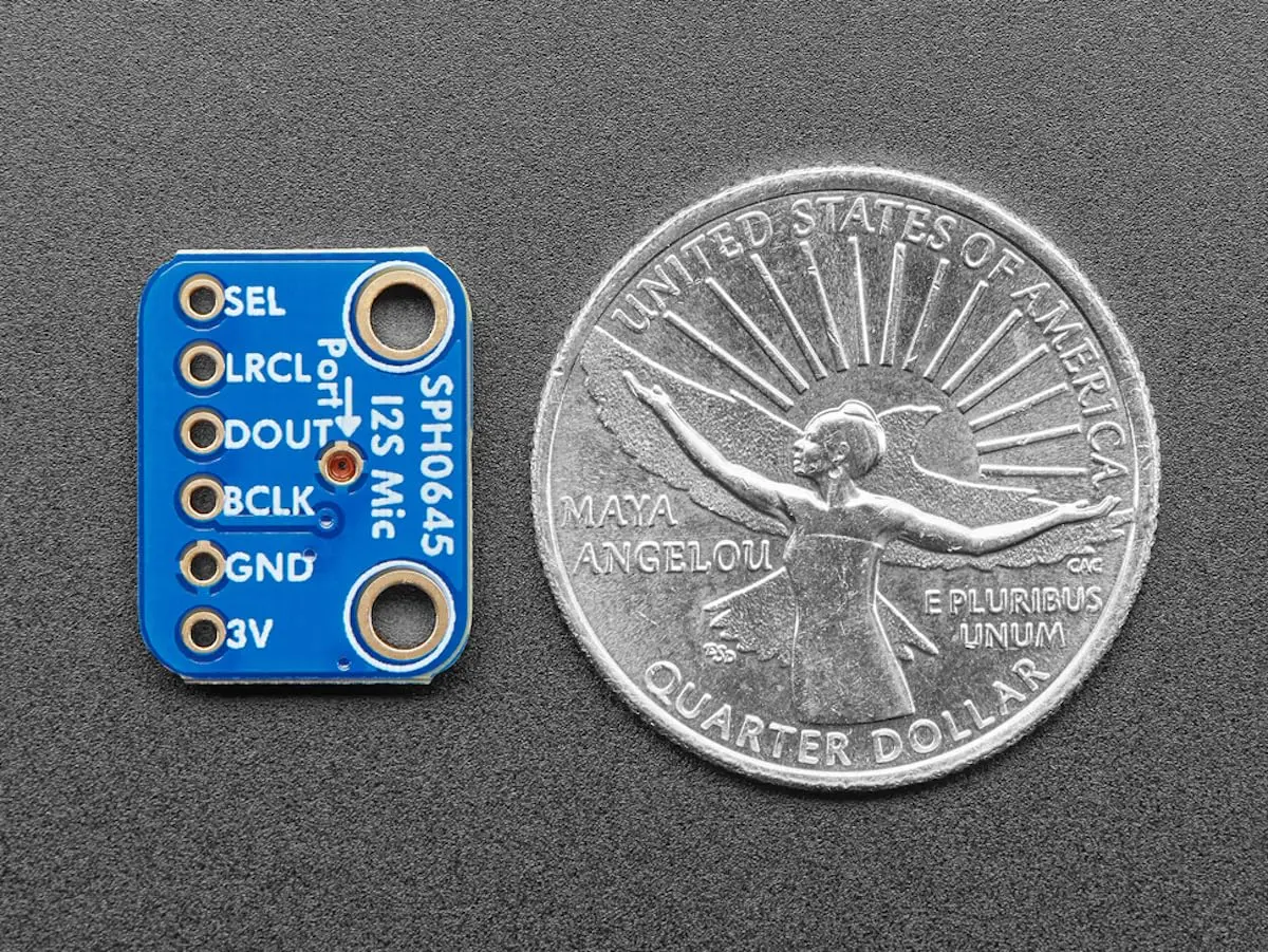 Adafruit I2S MEMS Microphone Breakout - SPH0645LM4H (3421) | Digital Audio Sensor for Microcontroller Projects - view 4