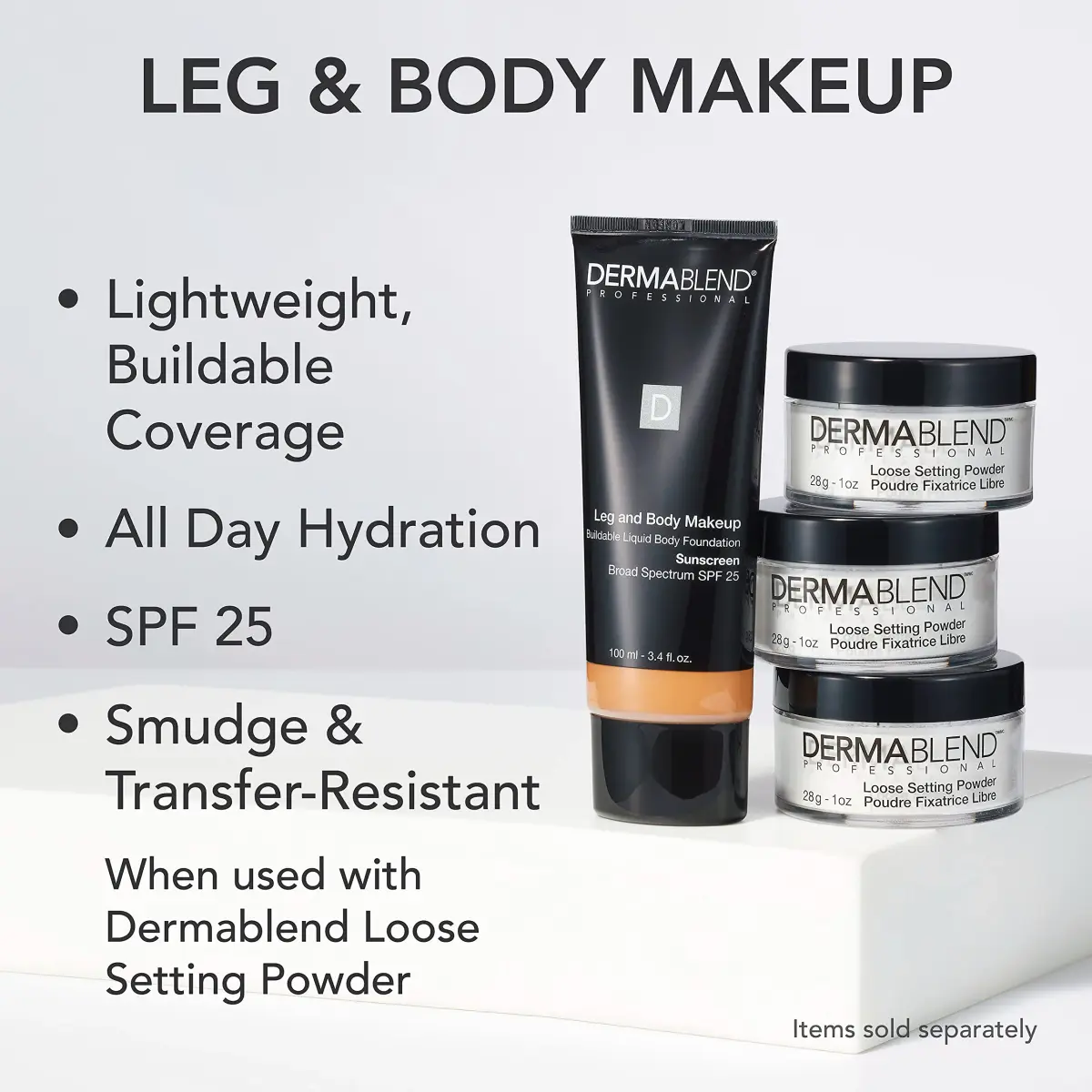 Dermablend Leg & Body Makeup Foundation SPF 25, 20N Light Natural, 100ml (3.4 fl oz) | Full Coverage for Scars & Imperfections - view 3