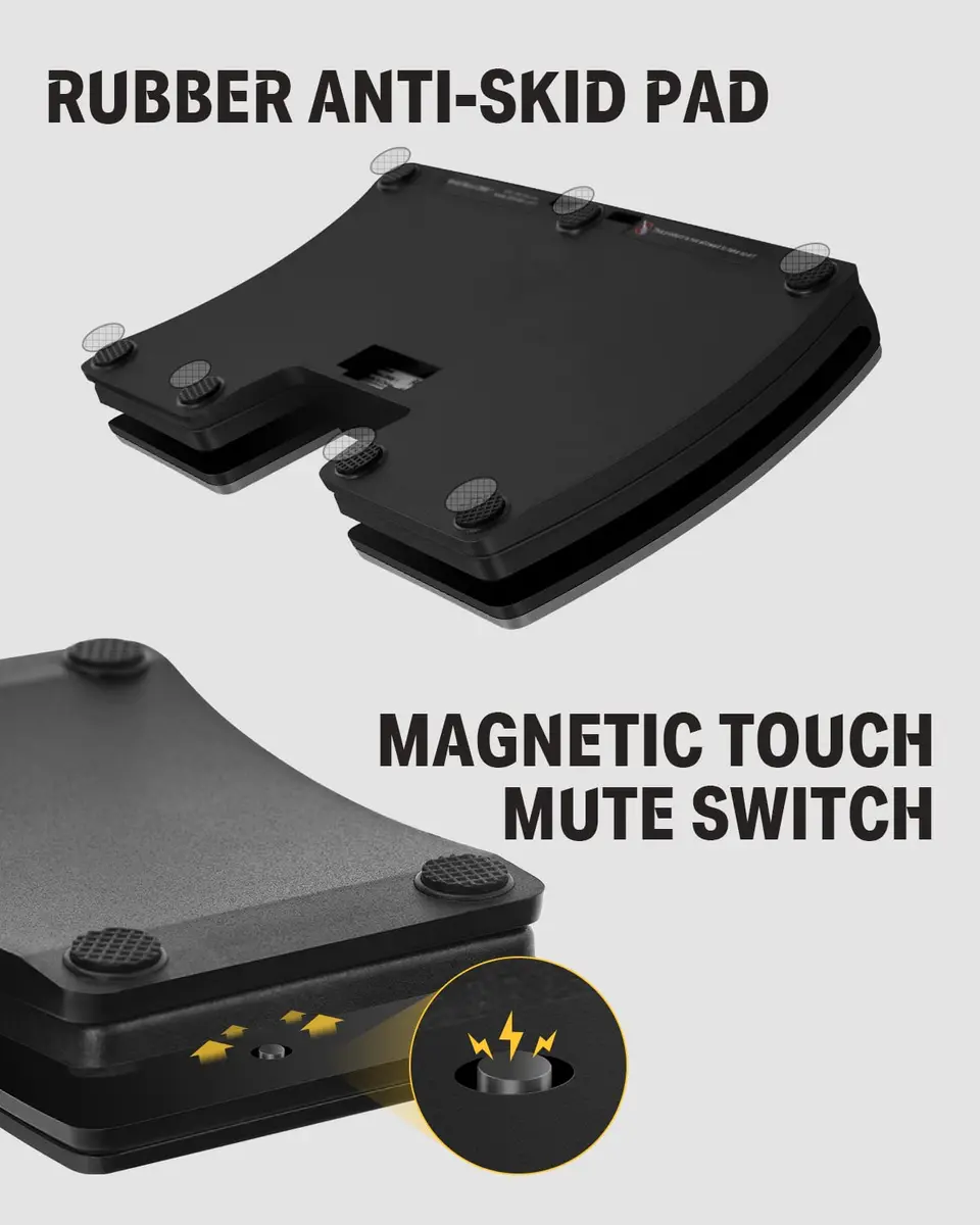 Donner Wireless Bluetooth Pedal for iPad Tablets Phone | Hands-Free Page Turn Control - view 5