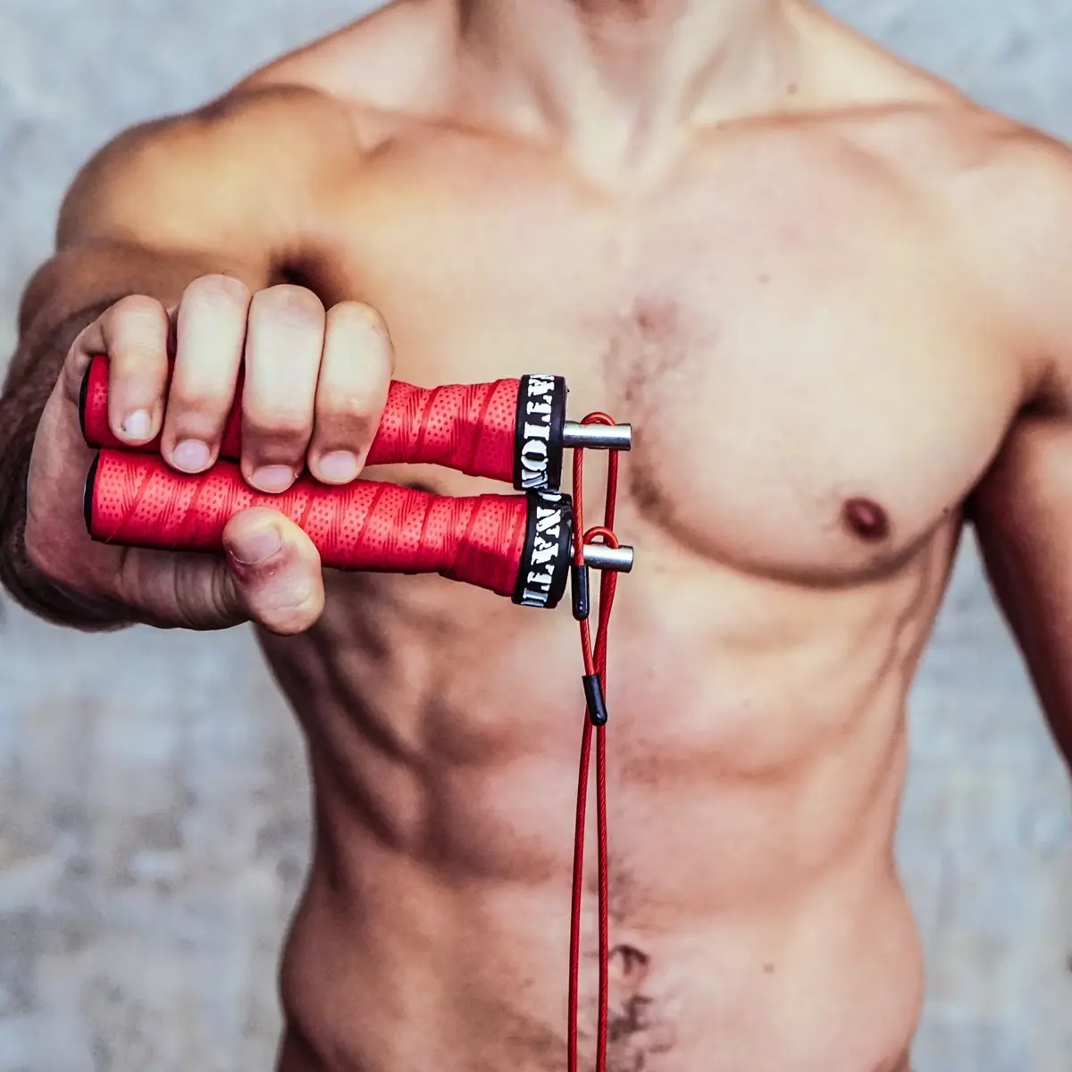 WOD Nation Alloy Steel Jump Rope with Two-Cable Design & Travel Bag, 11 ft (3.35 m) | Adjustable Speed Rope for Fitness — Red - view 4