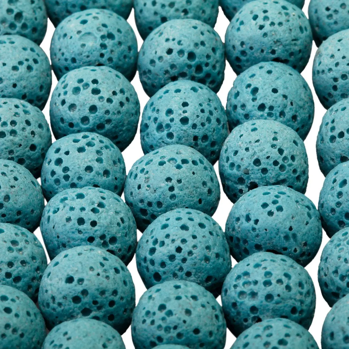 SUNYIK 10mm Blue Lava Rock Essential Oil Diffuser Beads 14" Strand | Unique Grounding & Aromatherapy - view 5