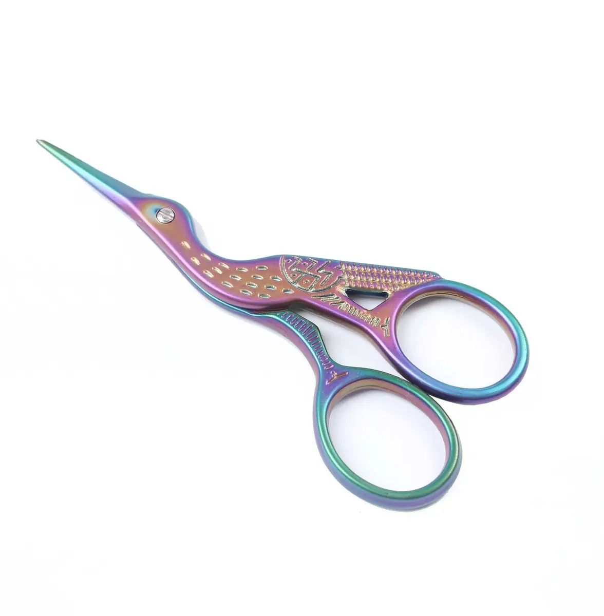 BIHRTC Stainless Steel Stork Scissors 9.2cm (3.6 Inch) | Classic Crane Design for Embroidery & Craft - main product image