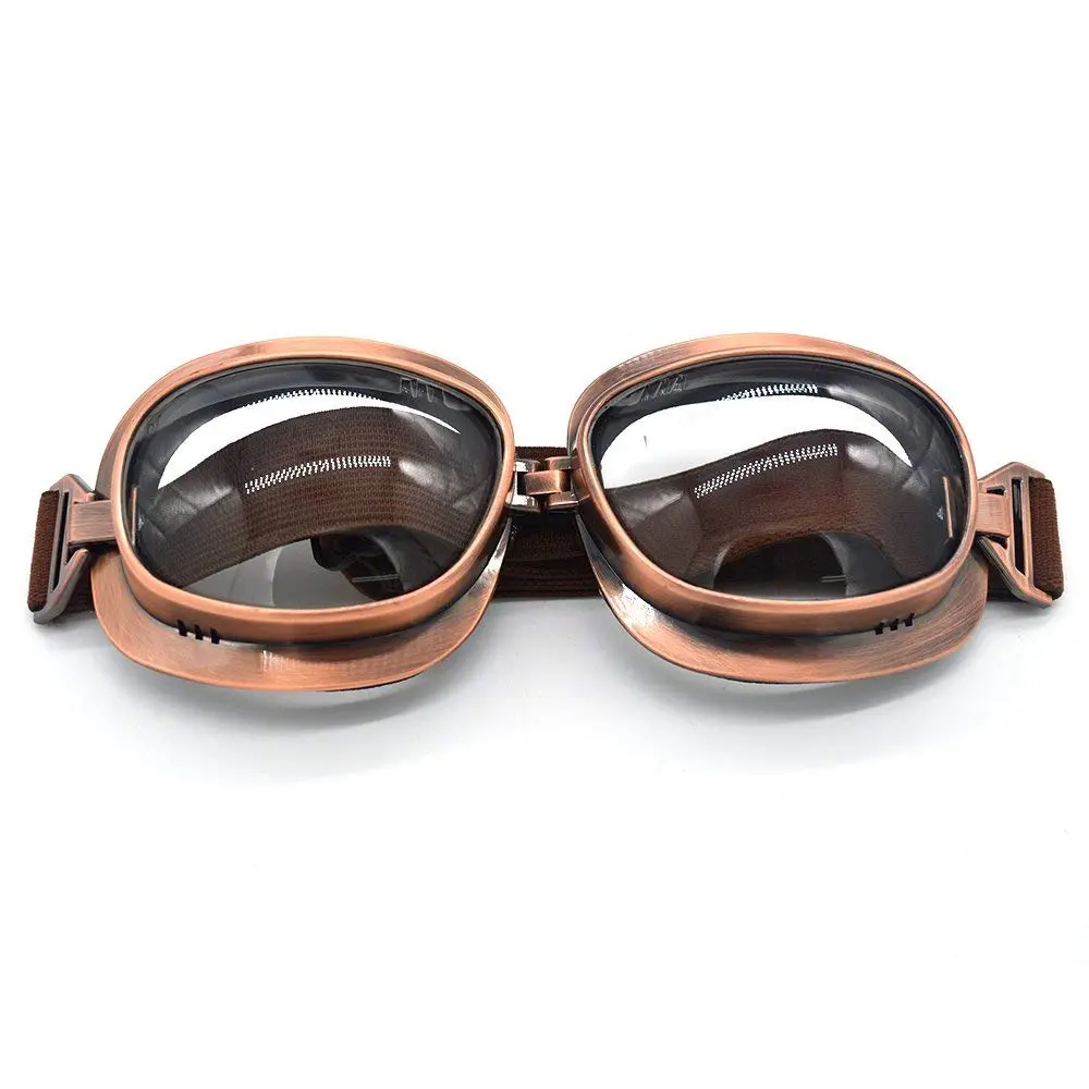 evomosa Motorcycle Goggles Vintage Pilot Goggle for Half Helmet | Retro Motocross Eyewear - view 6