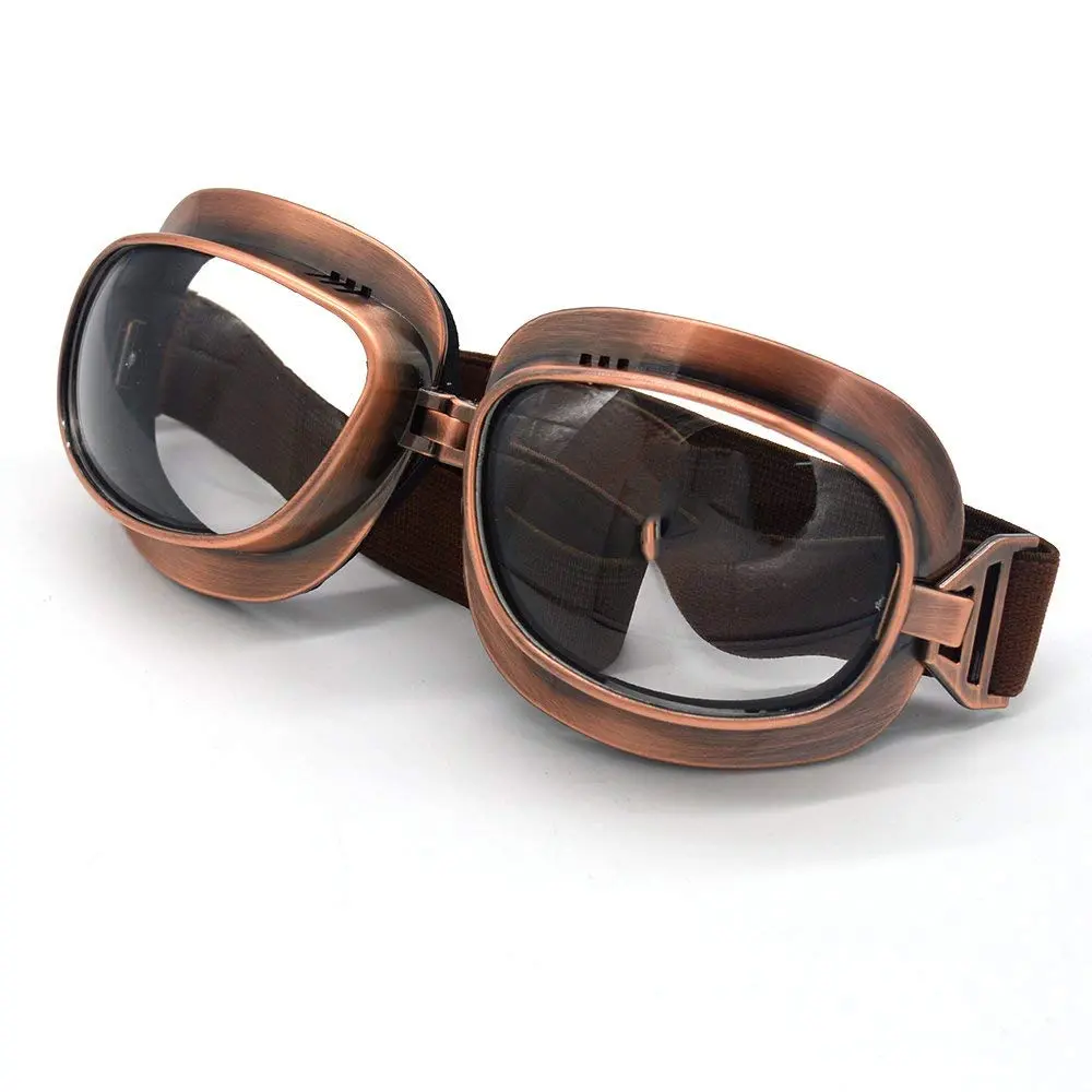 evomosa Motorcycle Goggles Vintage Pilot Goggle for Half Helmet | Retro Motocross Eyewear - view 7