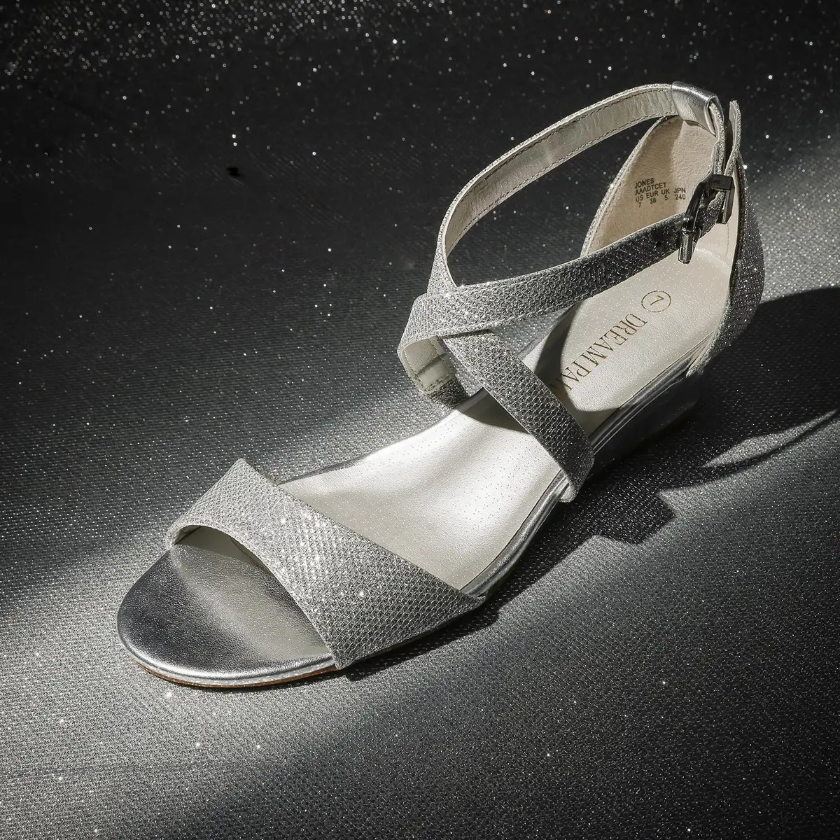 DREAM PAIRS Women's Low Wedge Sandals Ankle Strap Heel Sandal Open Toe Dress Summer Shoes, Size 8 (25mm/1" Heel) | Chic & Stable for Indian Occasions - view 4