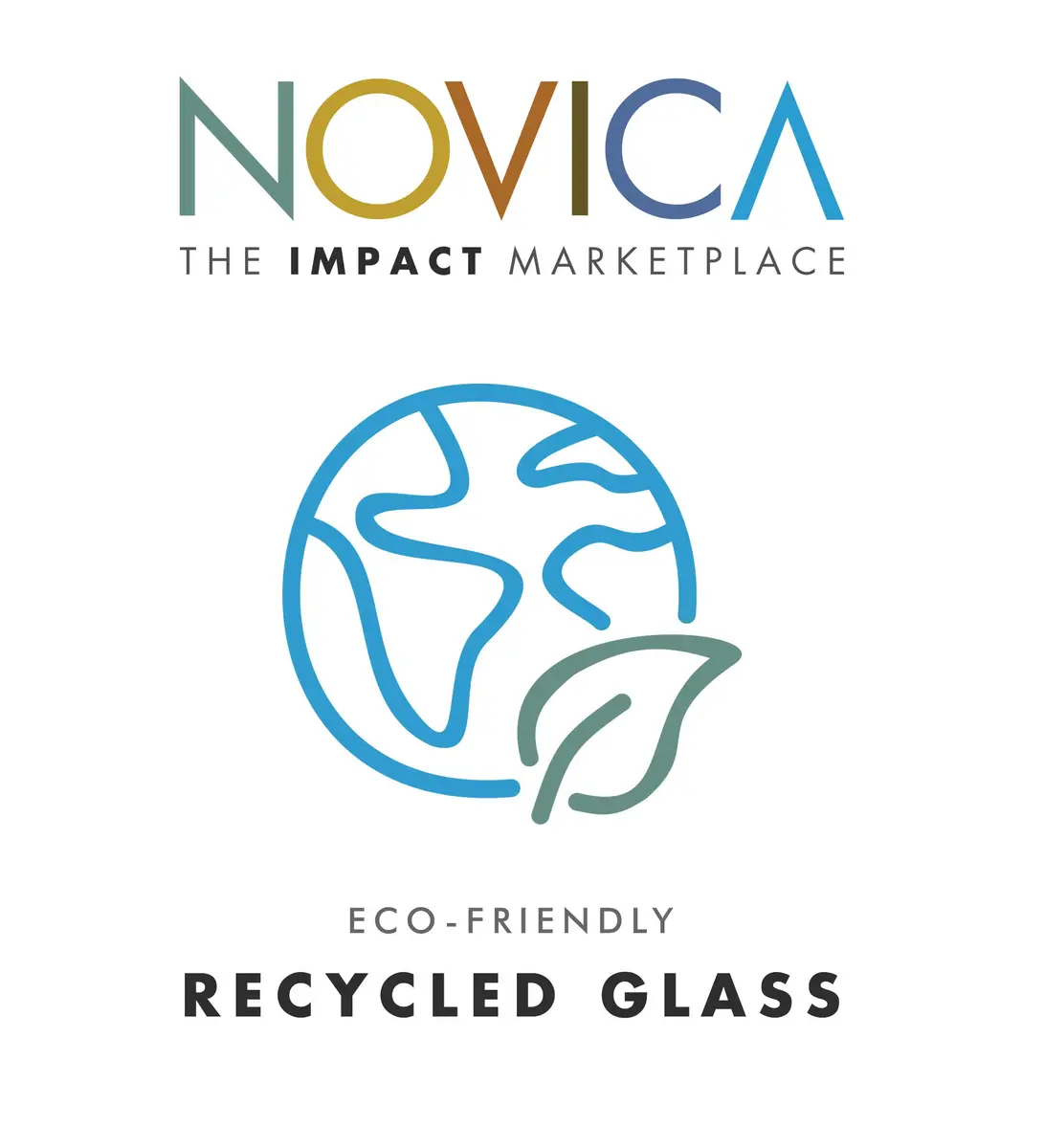 NOVICA Clear Blue Glass Hand Blown Wine Glasses, 13 Oz., 'Elegant Aqua Swirl' (Set Of 6) | Handcrafted Recycled Glass - view 4