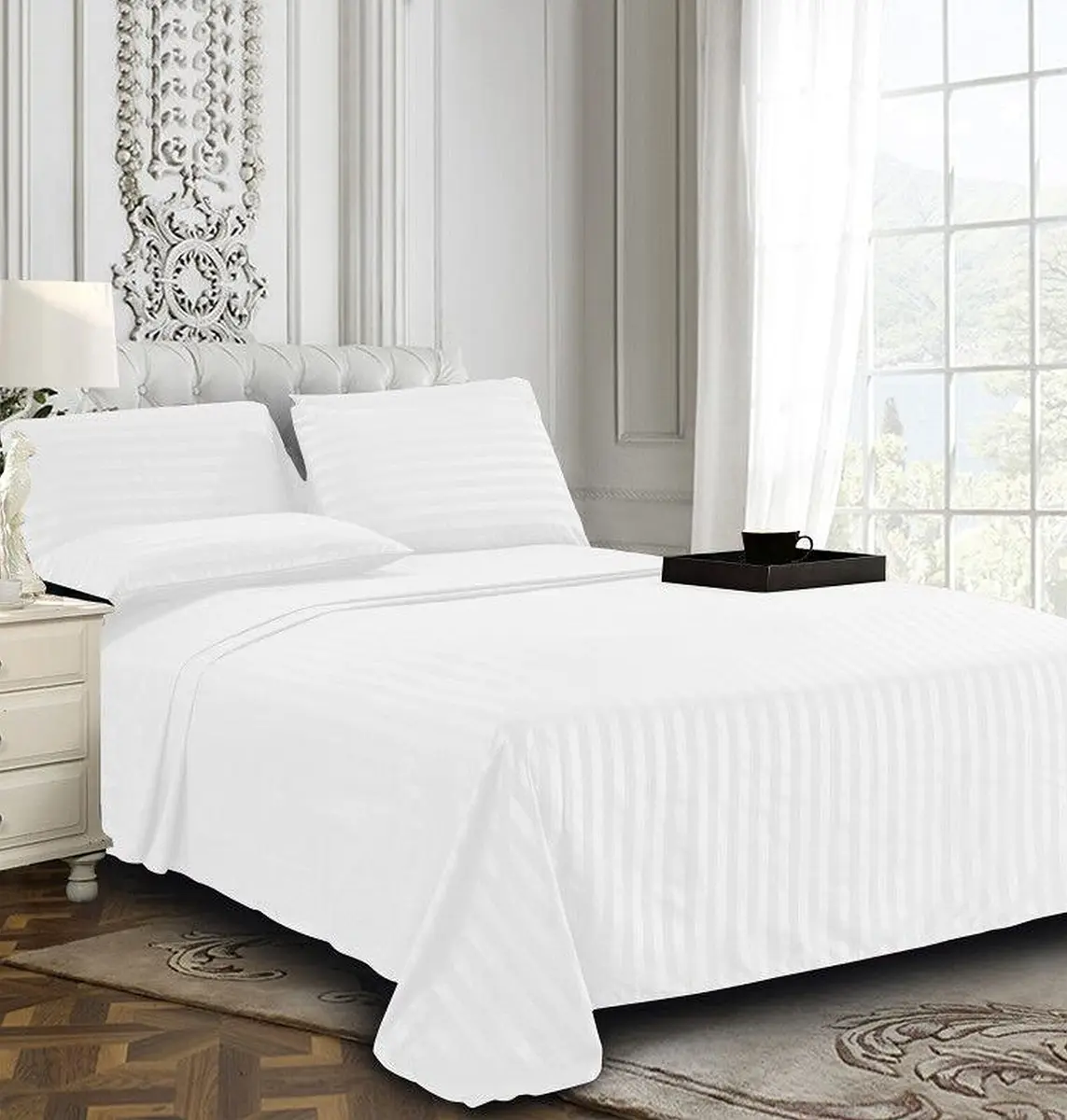 Elegant Comfort Queen Microfiber 6-Piece Sheet Set | Wrinkle-Resistant, 1500 Thread Count, Luxurious & Soft - view 3