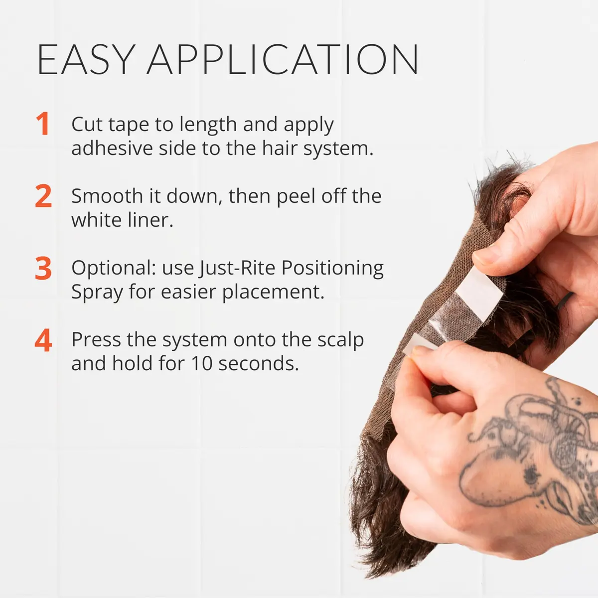 Walker Tape Hypoallergenic Adhesive Tape Roll 2.54 cm x 32.92 m (1" x 36 Yds) | Gentle Skin Adhesion for Wig Installs - view 5